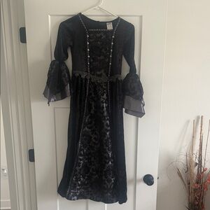 Victorian Spirit costume; Black and Silver Halloween dress